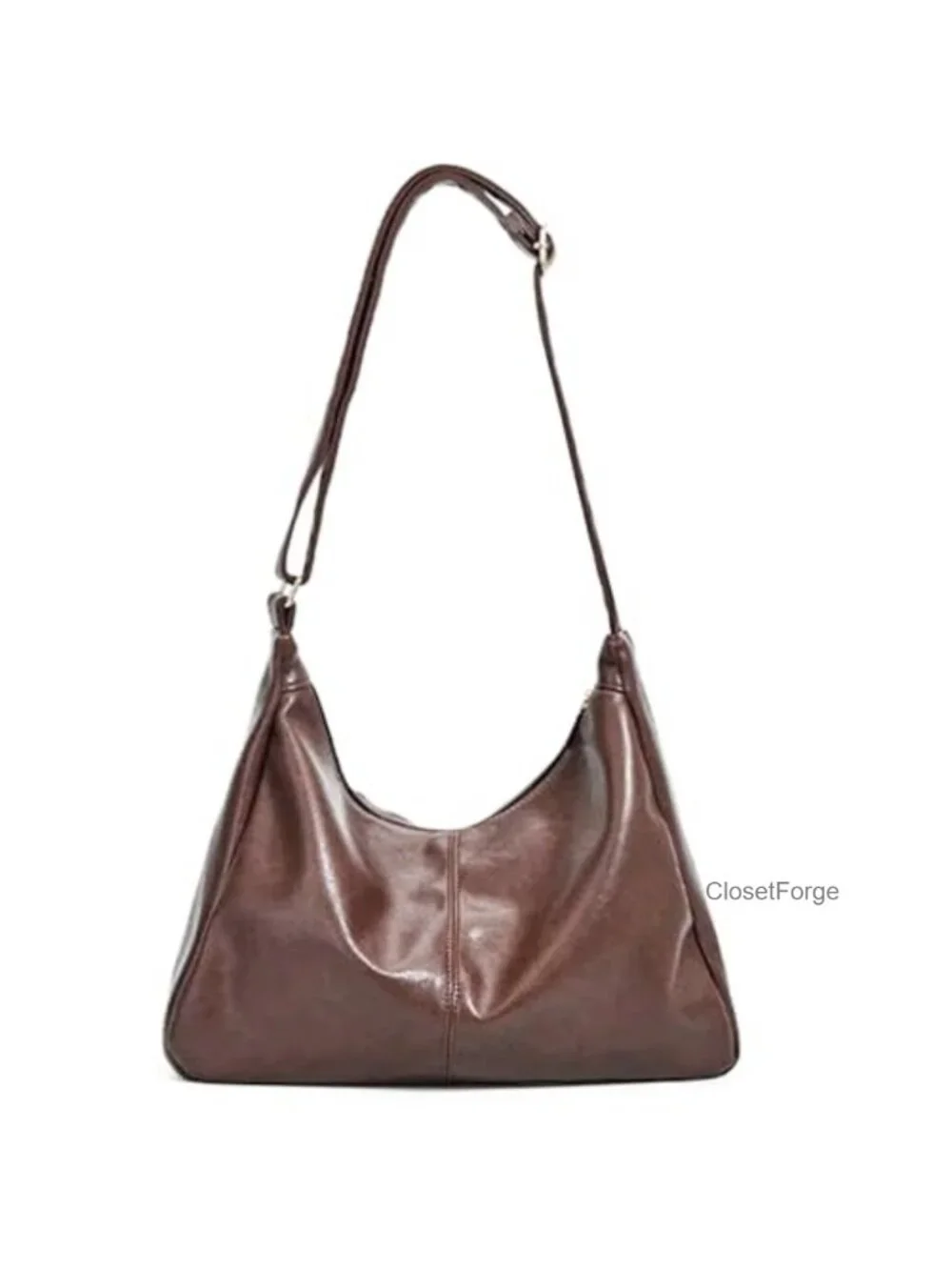 Women's Hobo Bag Vegan Leather Shoulder Crossbody Purse Adjustable Strap